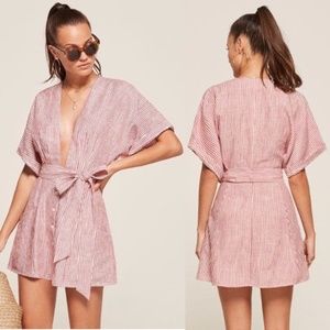 Reformation NWOT Cecilia Linen Dress